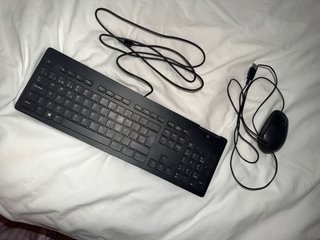 Teclado y Ratón HP con cable USB