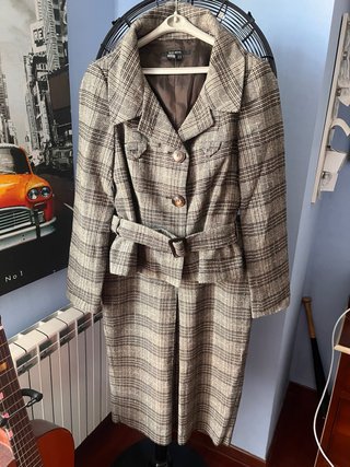 Traje de chaqueta Zara estanpado cuadros