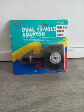 Adaptador Mechero Coche Dual 12V KZ