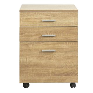 Cassettiera Scrivania Ufficio Legno MDF Mobiletto