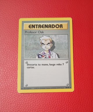 Carta Pokémon Profesor Oak set básico