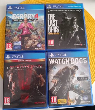 Lote 4 Juegos PS4: Far Cry 4, The Last of Us...