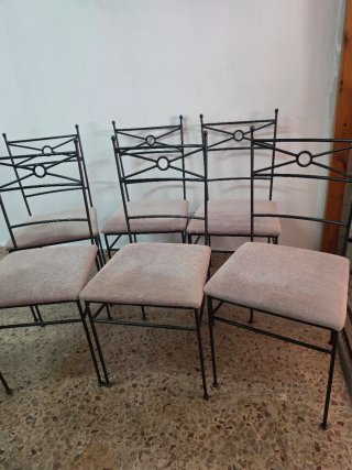 Set de 6 Sillas de Forja
