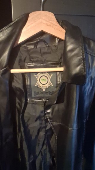 Gabardina Heavy Metal Hard Leather Stuff Talla L