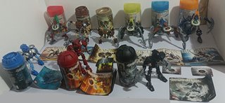 Macro-Lote 9 LEGO Bionicle Con Caja (LEED TODO)