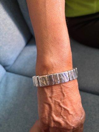 Pulsera Ciclón Plateada