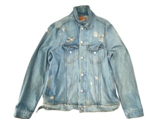 Cazadora vaquera Mng Man estilo distressed
