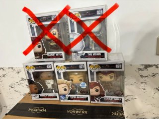 3 Funko Pop WandaVision