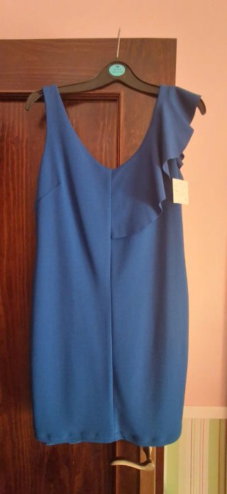 Vestido Azul con Volante Talla M