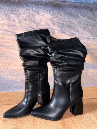 Botas Altas Blogger Negras Talla 41