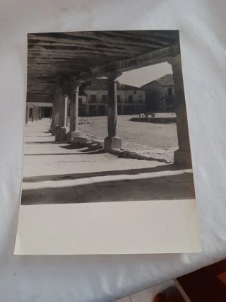 Fotografía antigua de la Plaza Mayor de Riaza