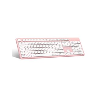 Teclado Inalámbrico Rosa Español