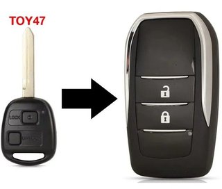Carcasa llave 2 botones Toyota