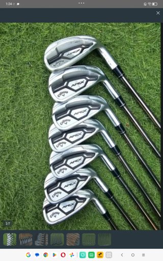 Set de 7 Palos de Golf Callaway Apex Forged Grafit