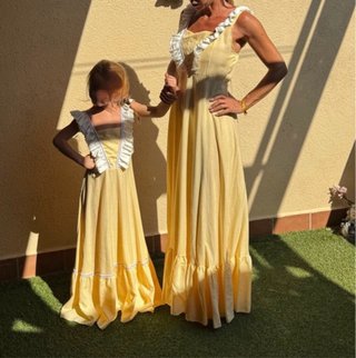 Bata flamenca o rociera amarilla TU