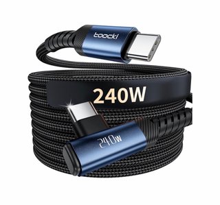 Cable USB-C a USB-C Toocki 240W 3 Metros