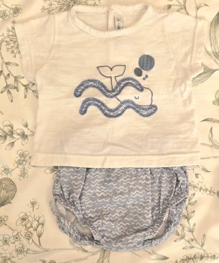 Conjunto Bebé Calamaro 1 Mes Verano