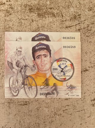 Lote 2 Blocs Sellos Miguel Indurain 2000