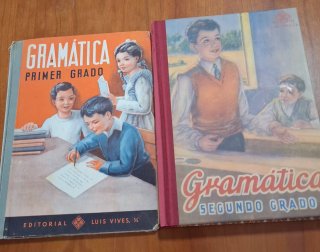 2 Libros Antiguos Gramática Luis Vives