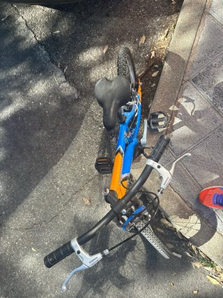Bicicleta Infantil Azul y Naranja