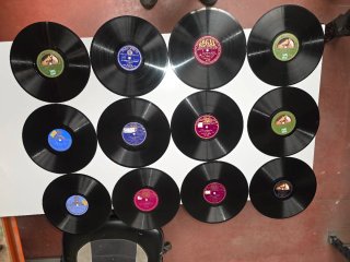 Lote de 12 Discos de Pizarra Clásicos
