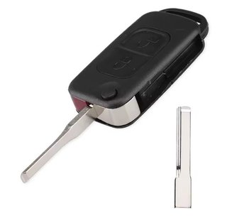 Carcasa llave 2 botones Mercedes