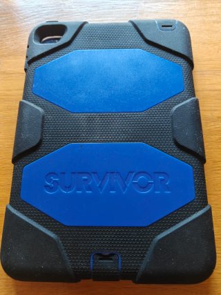 Funda iPad Air 2 Griffin Survivor Azul/Negra