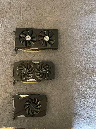 Pack 3 Tarjetas Gráficas: 2 RTX 2060 y 1 RX 480