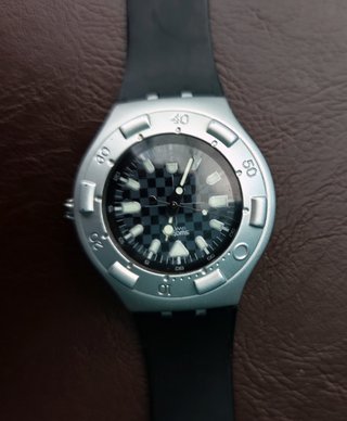 Swatch Irony Scuba 200 alluminio cint. nuovo ok