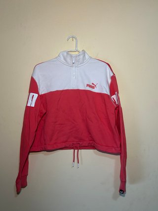 Sudadera Puma Roja y Blanca