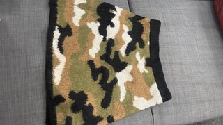 Falda corta estampado camuflaje