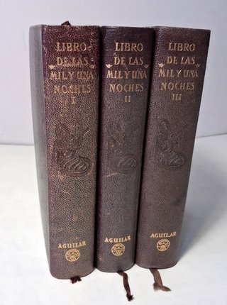 Las Mil y Una Noches. Aguilar 1954. En piel.