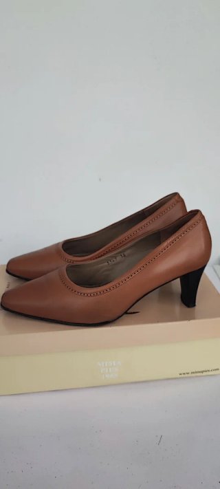 Zapatos de Piel Montesinos Marrones Talla 38