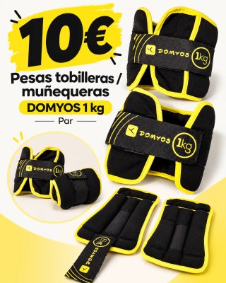 Par de Pesas Domyos 1kg (Tobilleras/Muñequeras)