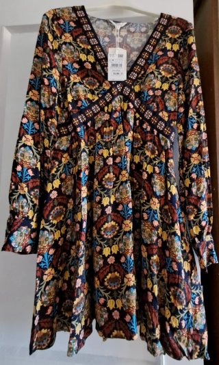 Vestido Estampado Floral Talla S