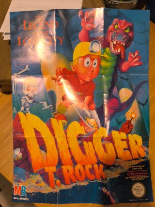 Póster Digger T. Rock Nintendo NES