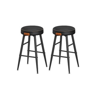 Taburetes de bar y de cocina, polipiel, 2 unidades