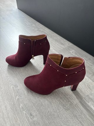 Botines Granates con Tacón