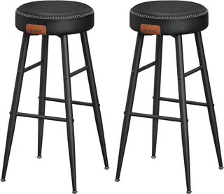 Taburetes de bar y de cocina, polipiel, 2 unidades
