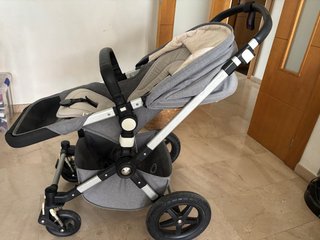 Carro Bugaboo Cameleon Gris Mélange completo.