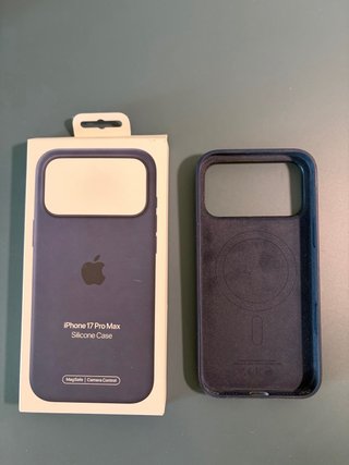 Cover Silicone MagSafe iPhone 17 Pro Max Blu
