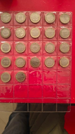 Collezione di 22 monete da 1 euro