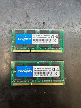Memoria RAM 16GB DDR3 SODIMM (2x8GB)