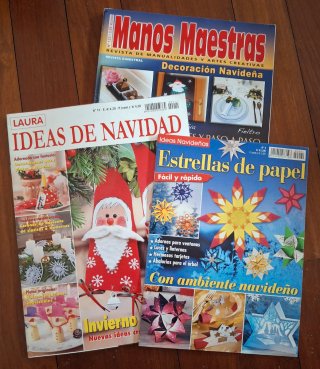 Lote de revistas de manualidades navideñas