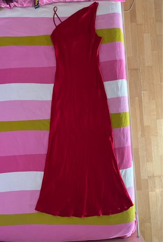Vestido largo rojo Zara
