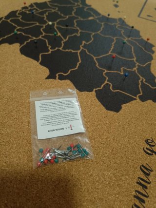 Set de Chinchetas para Mapa de Viajes