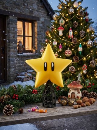 Puntale Stella Super Mario Bros 18cm