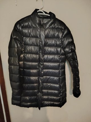 Abrigo de Invierno Acolchado Negro