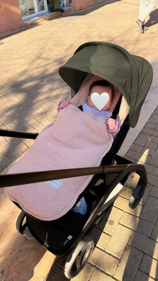 Saco para silla de paseo Minicoton rosa