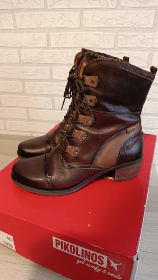 Botines de Piel Pikolinos Marrones